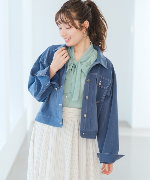 2026春夏新作 シャンブレーデニムジャケット（その他アウター）｜MISCH