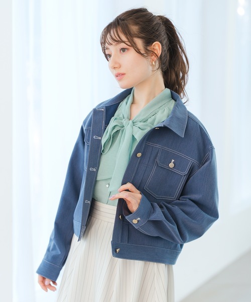 2026春夏新作 シャンブレーデニムジャケット（その他アウター）｜MISCH