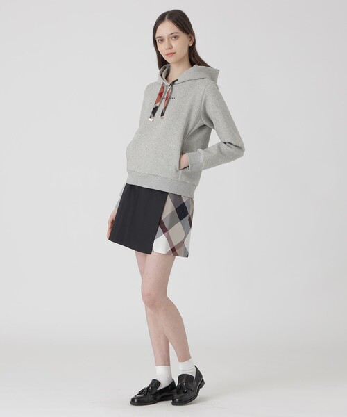 BLUE LABEL CRESTBRIDGE(ブルーレーベルクレストブリッジ)の「ダンボールフーディー(パーカー・レディース・ダークネイビー/グレー系その他/ホワイト・38/40)」の17枚目の写真