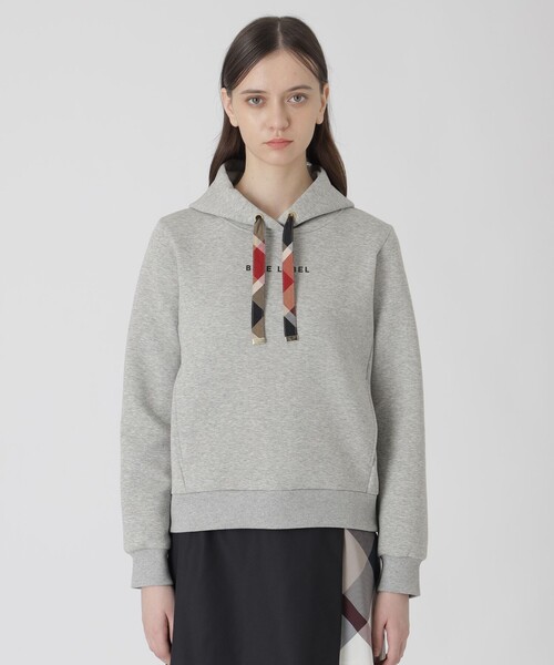BLUE LABEL CRESTBRIDGE(ブルーレーベルクレストブリッジ)の「ダンボールフーディー(パーカー・レディース・ダークネイビー/グレー系その他/ホワイト・38/40)」の16枚目の写真