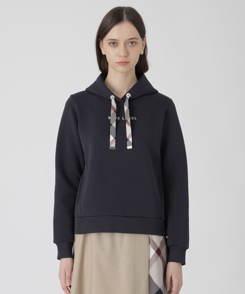 BLUE LABEL CRESTBRIDGE(ブルーレーベルクレストブリッジ)の「ダンボールフーディー(パーカー・レディース・ダークネイビー/グレー系その他/ホワイト・38/40)」の9枚目の写真