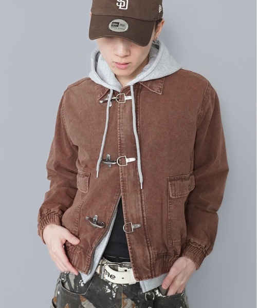 SPINNS（スピンズ）の「短丈ヴィンテージライクファイヤーマンA-2ジャケット/ダブルジップ/リアルツリーカモ/ユニセックス（その他アウター・メンズ・ブラック/ウッドランド/リアルツリーカモ/ブラウン・ONESIZE）」の2枚目の写真