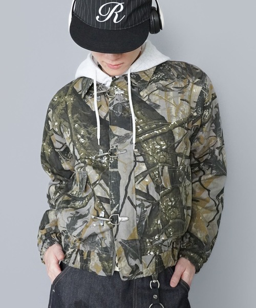 SPINNS（スピンズ）の「短丈ヴィンテージライクファイヤーマンA-2ジャケット/ダブルジップ/リアルツリーカモ/ユニセックス（その他アウター・メンズ・ブラック/ウッドランド/リアルツリーカモ/ブラウン・ONESIZE）」の4枚目の写真