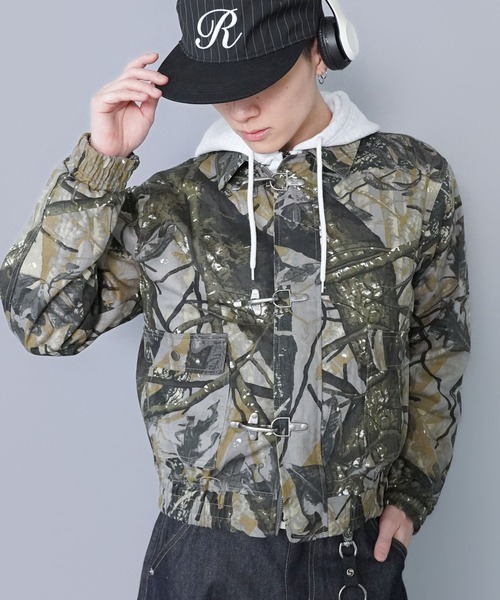 SPINNS（スピンズ）の「短丈ヴィンテージライクファイヤーマンA-2ジャケット/ダブルジップ/リアルツリーカモ/ユニセックス（その他アウター・メンズ・ブラック/ウッドランド/リアルツリーカモ/ブラウン・ONESIZE）」の12枚目の写真