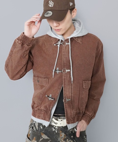 SPINNS（スピンズ）の「短丈ヴィンテージライクファイヤーマンA-2ジャケット/ダブルジップ/リアルツリーカモ/ユニセックス（その他アウター・メンズ・ブラック/ウッドランド/リアルツリーカモ/ブラウン・ONESIZE）」の7枚目の写真