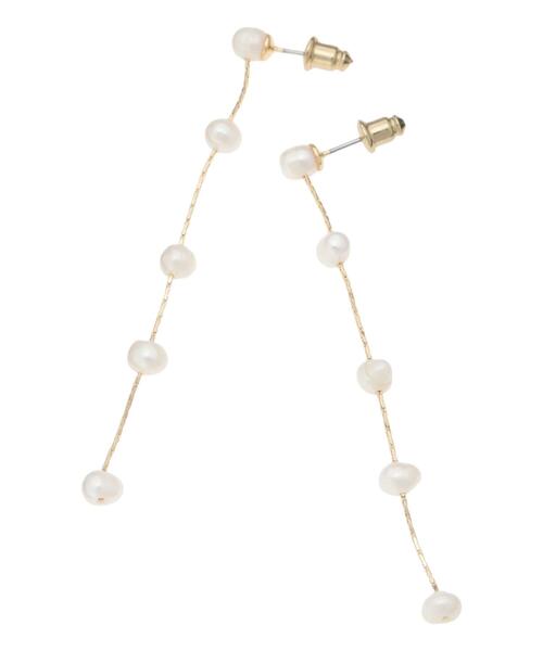 Te chichi(テチチ)の「パールロングチェーンピアス(ピアス(両耳用)・レディース・オフホワイト・F)」の1枚目の写真