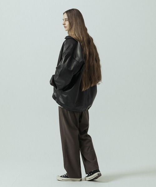 SLICK（スリック）の「【ZOZO限定】 SLICK/スリック Sheep Leather Coach Jacket/シープレザーコーチジャケット（ブルゾン・メンズ・ブラック・2/3/1）」の13枚目の写真