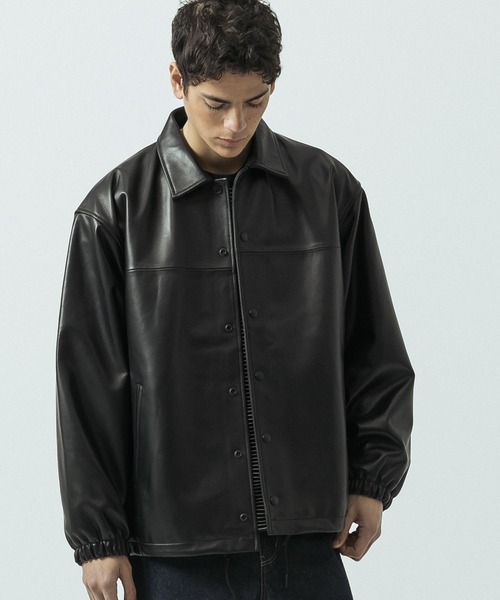 SLICK（スリック）の「【ZOZO限定】 SLICK/スリック Sheep Leather Coach Jacket/シープレザーコーチジャケット（ブルゾン・メンズ・ブラック・2/3/1）」の17枚目の写真