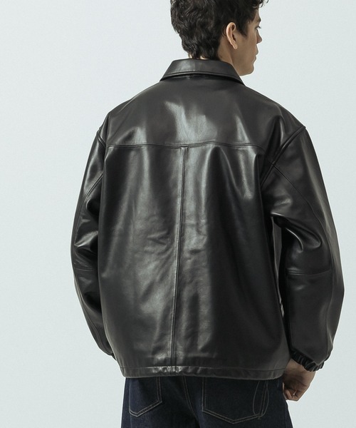 SLICK（スリック）の「【ZOZO限定】 SLICK/スリック Sheep Leather Coach Jacket/シープレザーコーチジャケット（ブルゾン・メンズ・ブラック・2/3/1）」の21枚目の写真