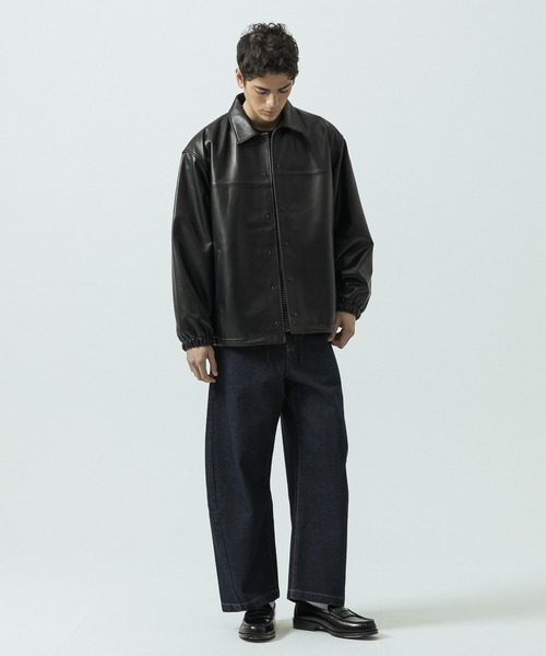 SLICK（スリック）の「【ZOZO限定】 SLICK/スリック Sheep Leather Coach Jacket/シープレザーコーチジャケット（ブルゾン・メンズ・ブラック・2/3/1）」の22枚目の写真