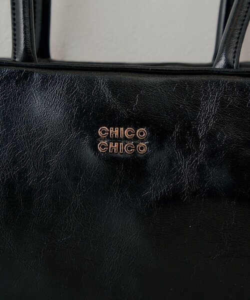 Chico(チコ)の「ロゴプレート付き横長ボストンバッグ(ボストンバッグ・レディース・ブラック/ホワイト/ベージュ系その他3/ピンク・FREE)」の13枚目の写真