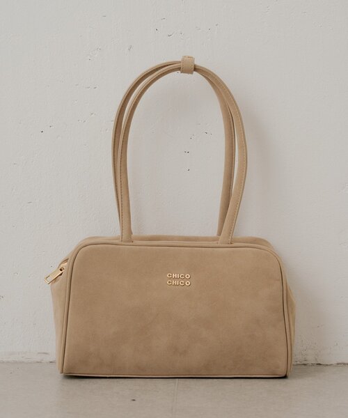 Chico(チコ)の「ロゴプレート付き横長ボストンバッグ(ボストンバッグ・レディース・ブラック/ホワイト/ベージュ系その他3/ピンク・FREE)」の18枚目の写真