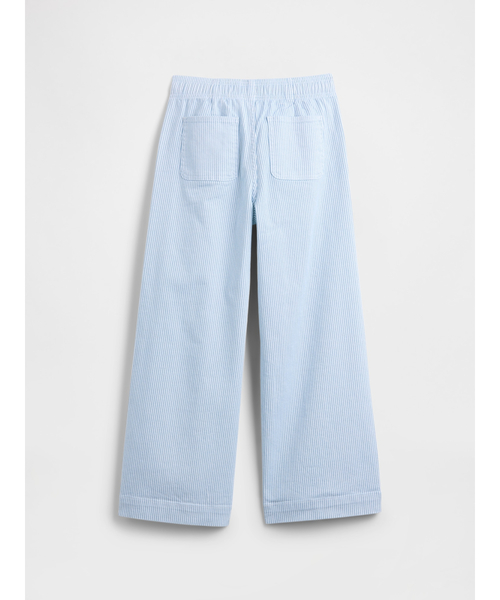 GAP(ギャップ)の「ストライプ プルオン ワイドパンツ (キッズ)(デニムパンツ・キッズ・ブルー・150cm/140cm/160cm/130cm/120cm/110cm)」の2枚目の写真