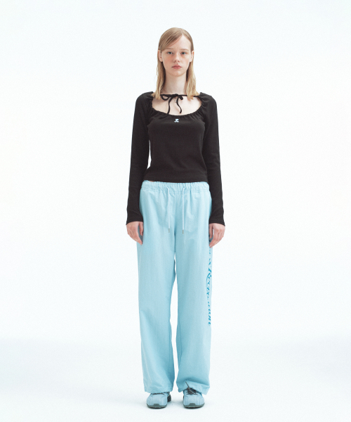 Rest&Recreation(レストアンドレクリエーション)の「TIE LONG SLEEVE TOP - BLACK(Tシャツ/カットソー・レディース・その他・ONE)」の3枚目の写真