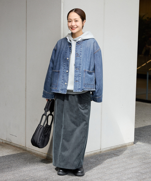 JOURNAL STANDARD(ジャーナルスタンダード)の「《追加》ワーカーズジャケット(デニムジャケット・レディース・ブルー系その他/ブラック・FREE)」の5枚目の写真