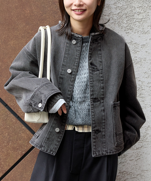 JOURNAL STANDARD(ジャーナルスタンダード)の「《追加》ワーカーズジャケット(デニムジャケット・レディース・ブルー系その他/ブラック・FREE)」の16枚目の写真