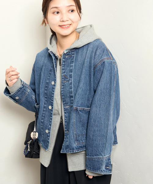 JOURNAL STANDARD(ジャーナルスタンダード)の「《追加》ワーカーズジャケット(デニムジャケット・レディース・ブルー系その他/ブラック・FREE)」の22枚目の写真