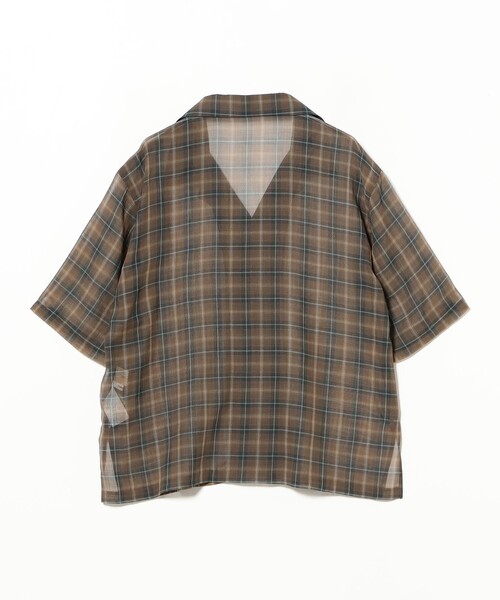 BEAMS BOY（ビームスボーイ）の「maturely / ボイル チェック 5スリーブ シャツ（シャツ/ブラウス・レディース・ピンク/ブラウン・0/1）」の20枚目の写真