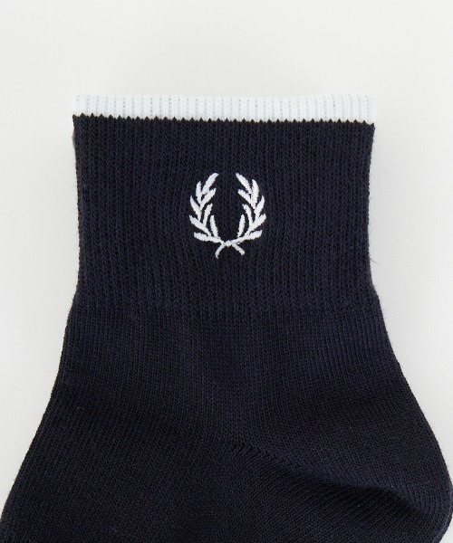 FRED PERRY（フレッドペリー）の「【WEB限定】[FRED PERRY/フレッドペリー] ワンポイントロゴ シングルティップド ショートソックス（ソックス/靴下・レディース・ネイビー/ホワイト/ブラック・4-6/6-8）」の12枚目の写真