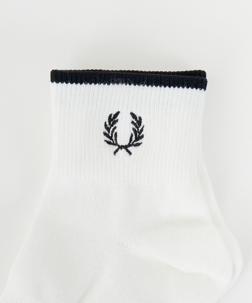 FRED PERRY（フレッドペリー）の「【WEB限定】[FRED PERRY/フレッドペリー] ワンポイントロゴ シングルティップド ショートソックス（ソックス/靴下・レディース・ネイビー/ホワイト/ブラック・4-6/6-8）」の8枚目の写真