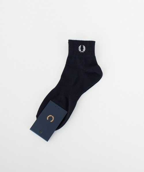 FRED PERRY（フレッドペリー）の「【WEB限定】[FRED PERRY/フレッドペリー] ワンポイントロゴ シングルティップド ショートソックス（ソックス/靴下・レディース・ネイビー/ホワイト/ブラック・4-6/6-8）」の11枚目の写真