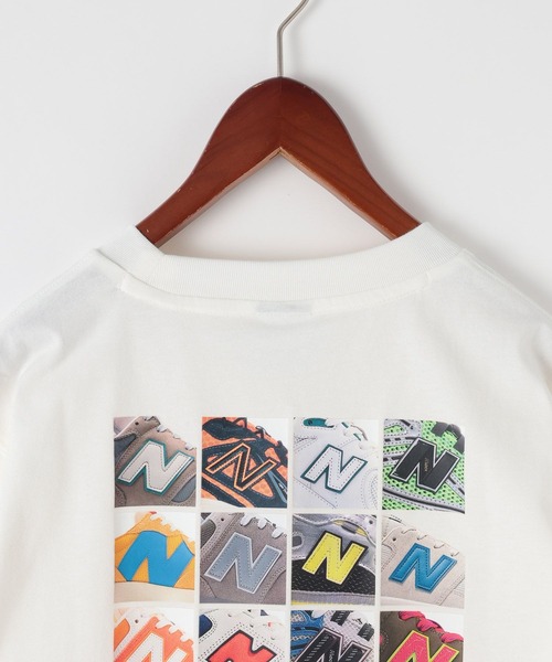 NEW BALANCE(ニューバランス)の「【New Balance(ニューバランス)】NコラージュTシャツ(Tシャツ/カットソー・レディース・オフホワイト/ブラック・MEDIUM/LARGE)」の6枚目の写真