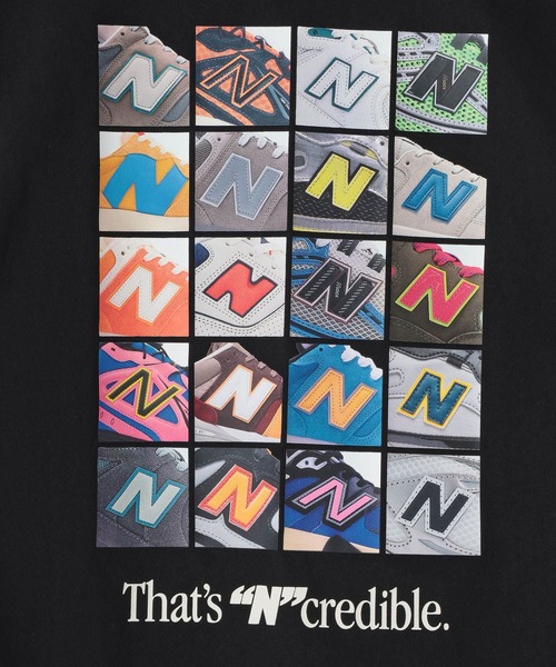NEW BALANCE(ニューバランス)の「【New Balance(ニューバランス)】NコラージュTシャツ(Tシャツ/カットソー・レディース・オフホワイト/ブラック・MEDIUM/LARGE)」の13枚目の写真