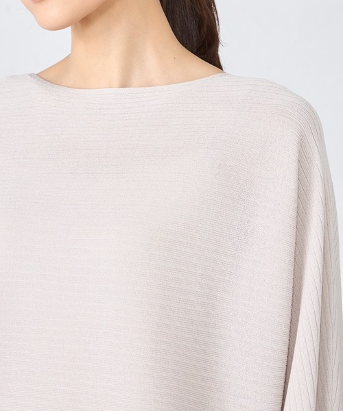 GALLORIA（ギャローリア）の「横リブドルマンニット（ニット/セーター・レディース・イエロー/クリアグリーン/ライトベージュ・L/LL/M/S）」の6枚目の写真