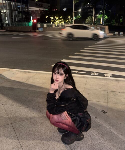 SETUP-EXE(セットアップイーエックスイー)の「STUDDED HOOD WINDBREAK / BLACK(ナイロンジャケット・レディース・その他・OS)」の7枚目の写真