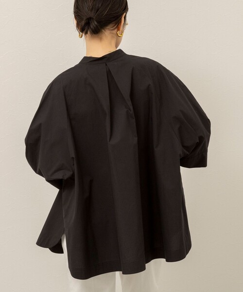 MAQWEL(マクウェル)の「【MAQWEL/マクウェル】ウォッシャブルバンドカラーラグランシャツ(シャツ/ブラウス・レディース・ブラック/サックスブルー/オフホワイト・FREE)」の20枚目の写真