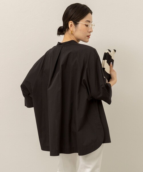 MAQWEL(マクウェル)の「【MAQWEL/マクウェル】ウォッシャブルバンドカラーラグランシャツ(シャツ/ブラウス・レディース・ブラック/サックスブルー/オフホワイト・FREE)」の21枚目の写真