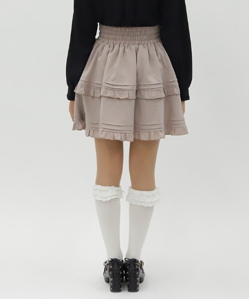 axes femme POETIQUE（アクシーズファムポエティック）の「ハイウエストフリルスカパン（その他パンツ・レディース・グレイッシュベージュ/グレー/ネイビー・MEDIUM）」の10枚目の写真