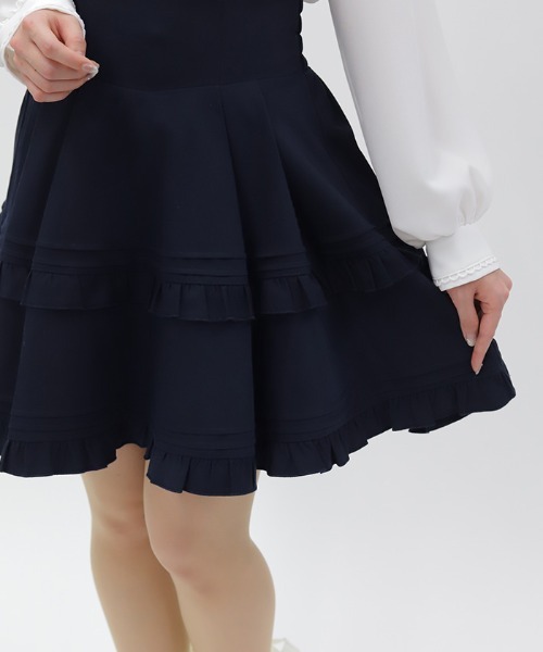 axes femme POETIQUE（アクシーズファムポエティック）の「ハイウエストフリルスカパン（その他パンツ・レディース・グレイッシュベージュ/グレー/ネイビー・MEDIUM）」の12枚目の写真