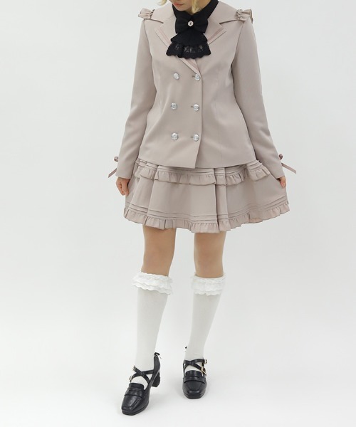 axes femme POETIQUE（アクシーズファムポエティック）の「ハイウエストフリルスカパン（その他パンツ・レディース・グレイッシュベージュ/グレー/ネイビー・MEDIUM）」の13枚目の写真