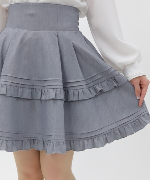 axes femme POETIQUE（アクシーズファムポエティック）の「ハイウエストフリルスカパン（その他パンツ・レディース・グレイッシュベージュ/グレー/ネイビー・MEDIUM）」の14枚目の写真