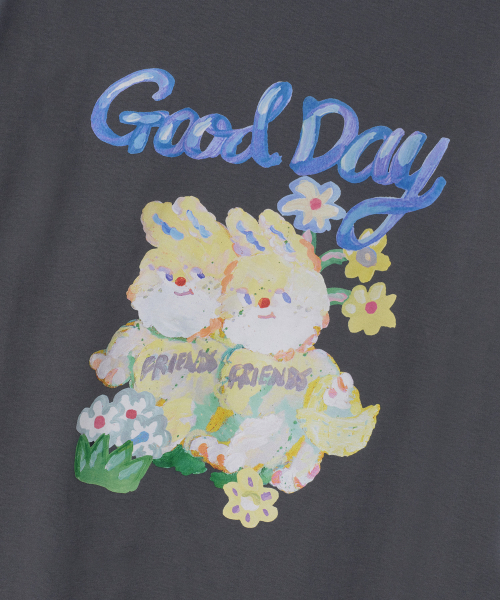 MUSINSA STANDARD KIDS（ムシンサスタンダードキッズ）の「グッドデイリラックスドTシャツ[グレー]（Tシャツ/カットソー・レディース・その他・100/110/120/130/140/150/160）」の6枚目の写真
