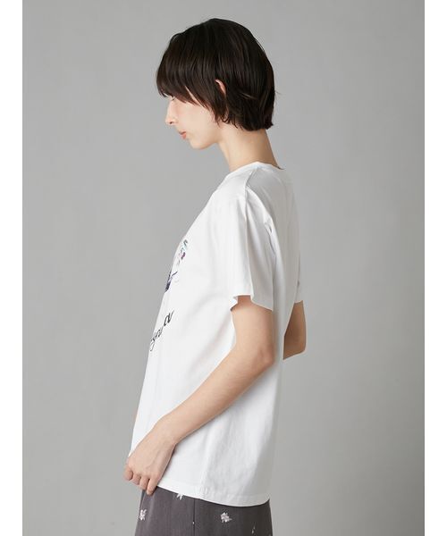 LILY BROWN(リリーブラウン)の「【LILY BROWN×KEITA MARUYAMA】グラフィックTシャツ(Tシャツ/カットソー・レディース・ミント/チャコールグレー/ホワイト・F)」の8枚目の写真