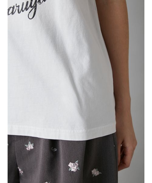 LILY BROWN(リリーブラウン)の「【LILY BROWN×KEITA MARUYAMA】グラフィックTシャツ(Tシャツ/カットソー・レディース・ミント/チャコールグレー/ホワイト・F)」の11枚目の写真