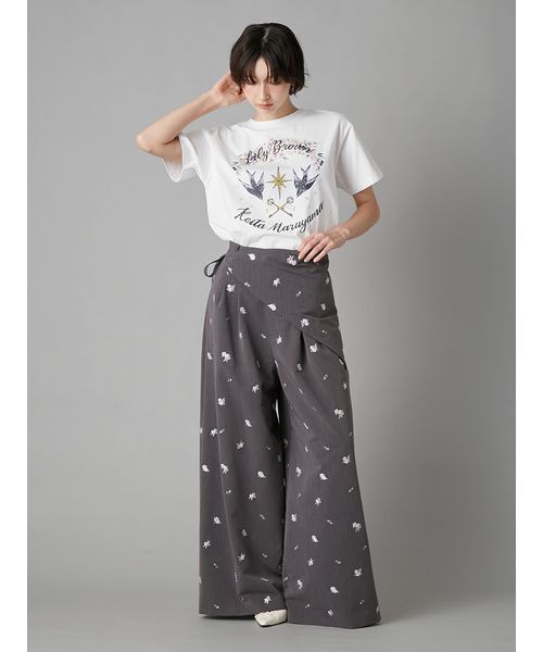 LILY BROWN(リリーブラウン)の「【LILY BROWN×KEITA MARUYAMA】グラフィックTシャツ(Tシャツ/カットソー・レディース・ミント/チャコールグレー/ホワイト・F)」の13枚目の写真