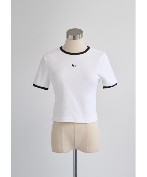 LUDICRUM(ルーディクルム)の「LD Embroidery pile Tshirt(Tシャツ/カットソー・レディース・ホワイト×ブラック/ブラック×ホワイト/ブルー系・FREE)」の12枚目の写真