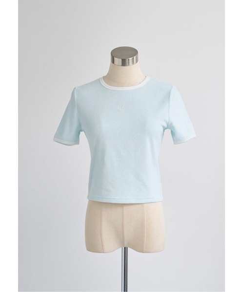 LUDICRUM(ルーディクルム)の「LD Embroidery pile Tshirt(Tシャツ/カットソー・レディース・ホワイト×ブラック/ブラック×ホワイト/ブルー系・FREE)」の13枚目の写真