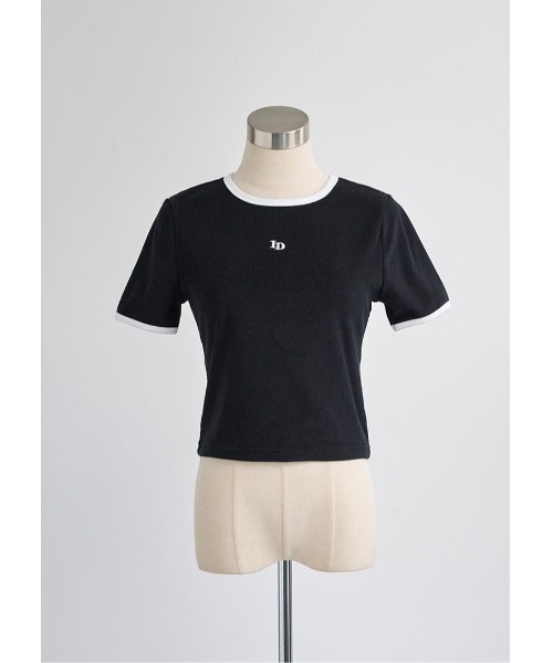 LUDICRUM(ルーディクルム)の「LD Embroidery pile Tshirt(Tシャツ/カットソー・レディース・ホワイト×ブラック/ブラック×ホワイト/ブルー系・FREE)」の14枚目の写真