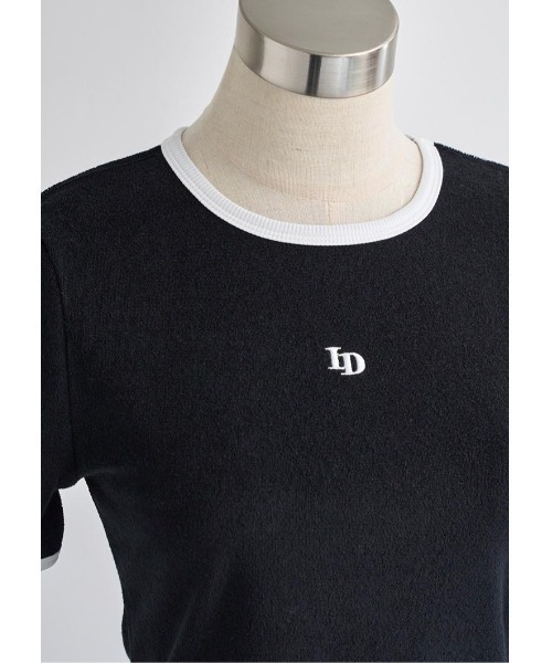 LUDICRUM(ルーディクルム)の「LD Embroidery pile Tshirt(Tシャツ/カットソー・レディース・ホワイト×ブラック/ブラック×ホワイト/ブルー系・FREE)」の19枚目の写真