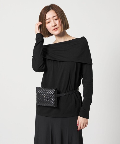 conte(コンテ)の「<conte>オフショルダー カットソー(Tシャツ/カットソー・レディース・ブラック/その他1・FREE)」の3枚目の写真