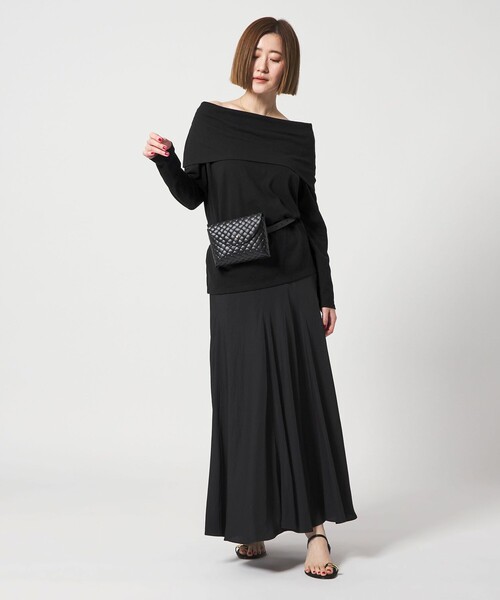 conte(コンテ)の「<conte>オフショルダー カットソー(Tシャツ/カットソー・レディース・ブラック/その他1・FREE)」の5枚目の写真