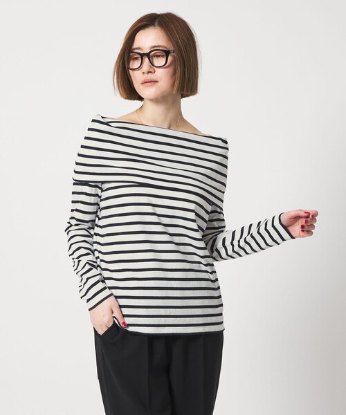 conte(コンテ)の「<conte>オフショルダー カットソー(Tシャツ/カットソー・レディース・ブラック/その他1・FREE)」の6枚目の写真