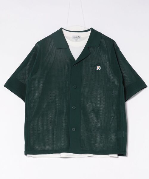 Arnold Palmer(アーノルドパーマー)の「メッシュニット シャツカーディガン + Tシャツ セット(Tシャツ/カットソー・メンズ・アイボリー/ブラック/ダークグリーン・LL/L/M)」の22枚目の写真