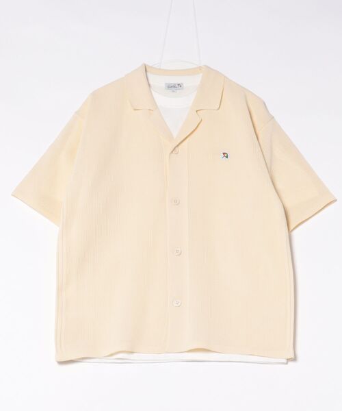 Arnold Palmer(アーノルドパーマー)の「メッシュニット シャツカーディガン + Tシャツ セット(Tシャツ/カットソー・メンズ・アイボリー/ブラック/ダークグリーン・LL/L/M)」の21枚目の写真