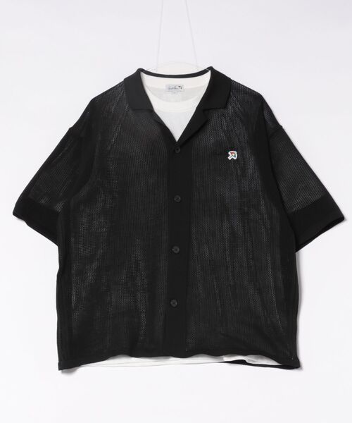 Arnold Palmer(アーノルドパーマー)の「メッシュニット シャツカーディガン + Tシャツ セット(Tシャツ/カットソー・メンズ・アイボリー/ブラック/ダークグリーン・LL/L/M)」の20枚目の写真