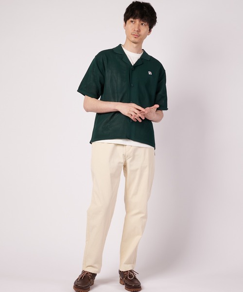 Arnold Palmer(アーノルドパーマー)の「メッシュニット シャツカーディガン + Tシャツ セット(Tシャツ/カットソー・メンズ・アイボリー/ブラック/ダークグリーン・LL/L/M)」の11枚目の写真